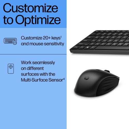 HP 655 Wireless Keyboard and Mouse Combo