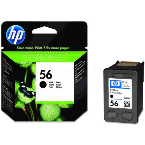 HP C6656AE/56 Printhead cartridge black, 520 pages ISO/IEC 24711 19ml for HP DeskJet Series 5550/OfficeJet 4200 Series/OfficeJet 5610/PhotoSmart 7660/PSC 1110