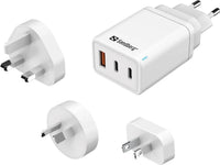 Thumbnail for 3in1 TravelCharger USB-C/A 65W Sandberg