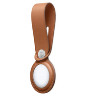 Thumbnail for Apple AirTag Leather Loop - Saddle Brown Apple