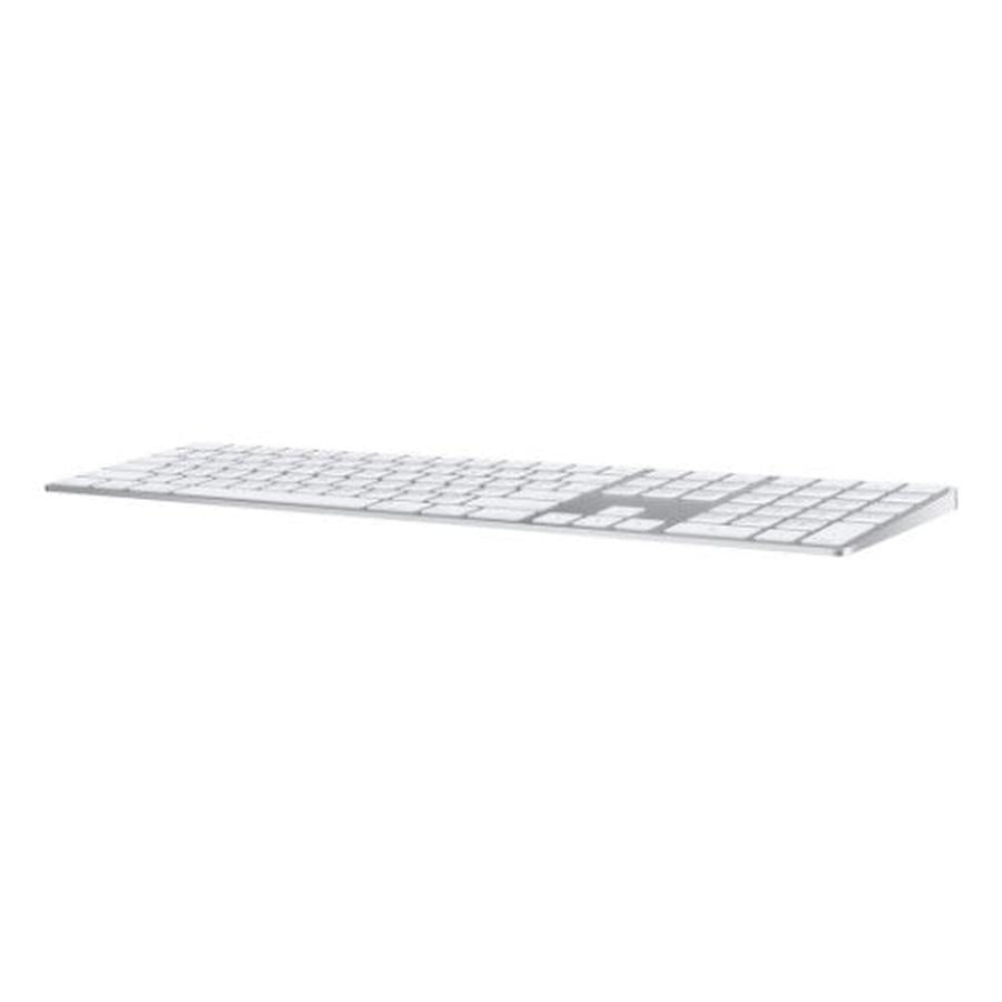 Apple Magic w/ Numeric Keypad keyboard Universal Bluetooth QWERTY Arabic Silver, White - GKN Direct