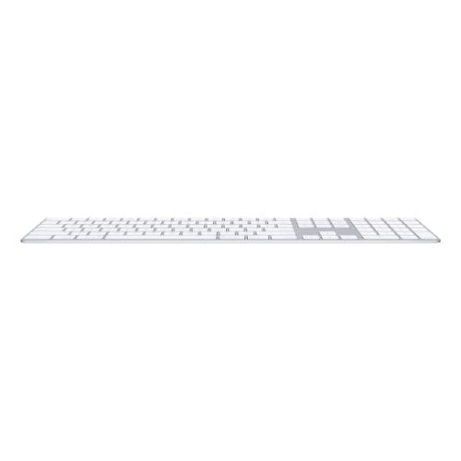 Apple Magic w/ Numeric Keypad keyboard Universal Bluetooth QWERTY English Silver, White - GKN Direct