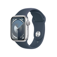 Thumbnail for Apple Watch SE GPS + Cellular 40mm Silver Aluminium Case w/ Storm Blue Sport Band - M/L - GKN Direct
