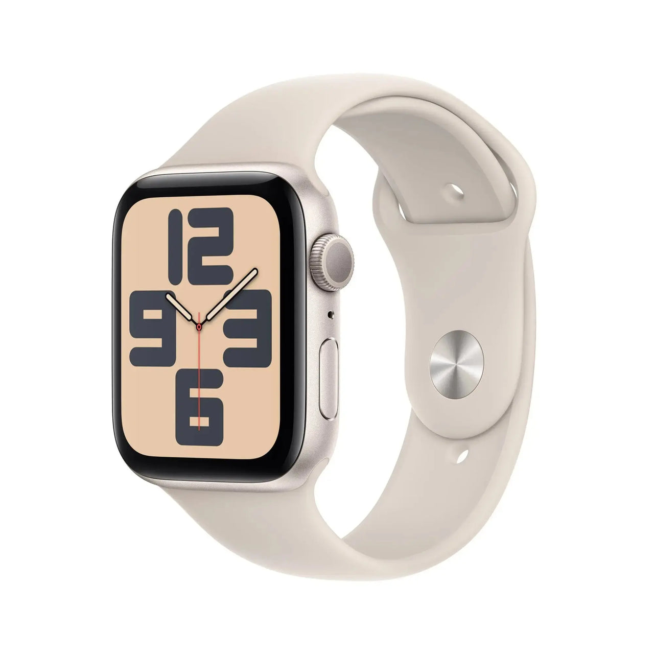 Apple Watch SE GPS + Cellular 44mm Starlight Aluminium Case w/ Starlight Sport Band - M/L - GKN Direct