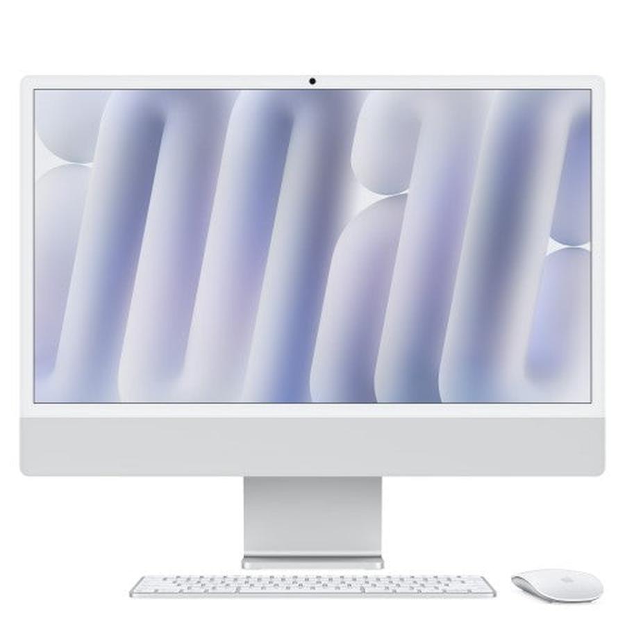 Apple iMac Apple M M4 (23.5") 16 GB RAM256 GB SSD Sequoia Wi-Fi 6E (802.11ax) Silver - GKN Direct