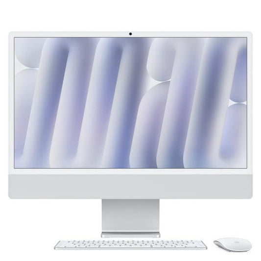 Apple iMac Apple M M4 (23.5") 16 GB RAM256 GB SSD Sequoia Wi-Fi 6E (802.11ax) Silver - GKN Direct