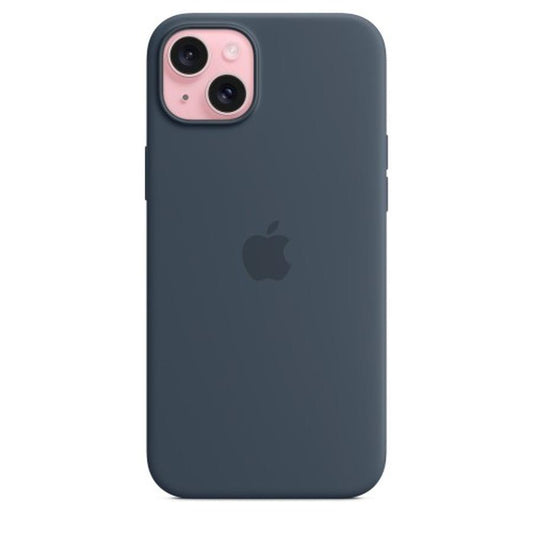 Apple iPhone 15 Plus Silicone Case with MagSafe - Storm Blue - GKN Direct