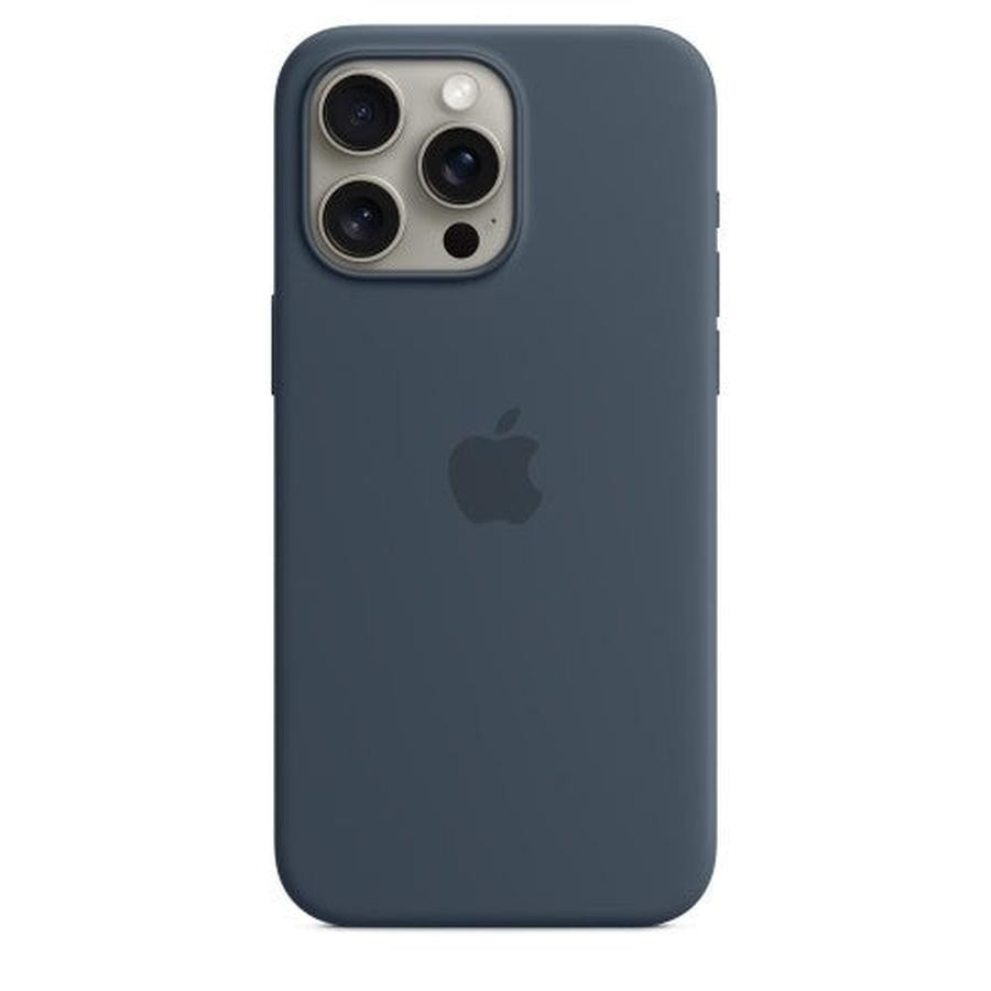Apple iPhone 15 Pro Max Silicone Case with MagSafe - Storm Blue - GKN Direct