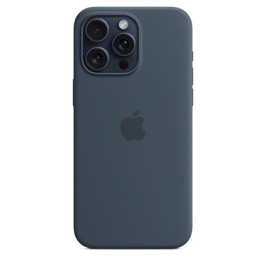 Apple iPhone 15 Pro Max Silicone Case with MagSafe - Storm Blue - GKN Direct