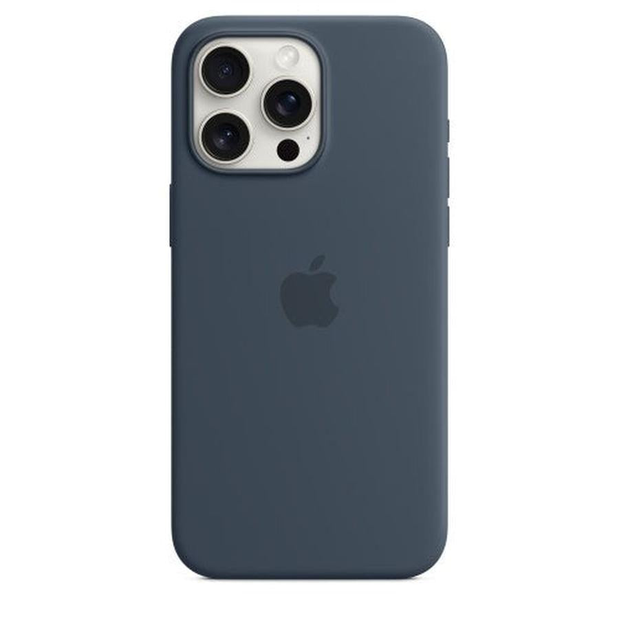 Apple iPhone 15 Pro Max Silicone Case with MagSafe - Storm Blue - GKN Direct