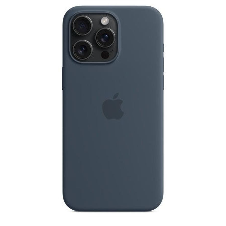 Apple iPhone 15 Pro Max Silicone Case with MagSafe - Storm Blue - GKN Direct