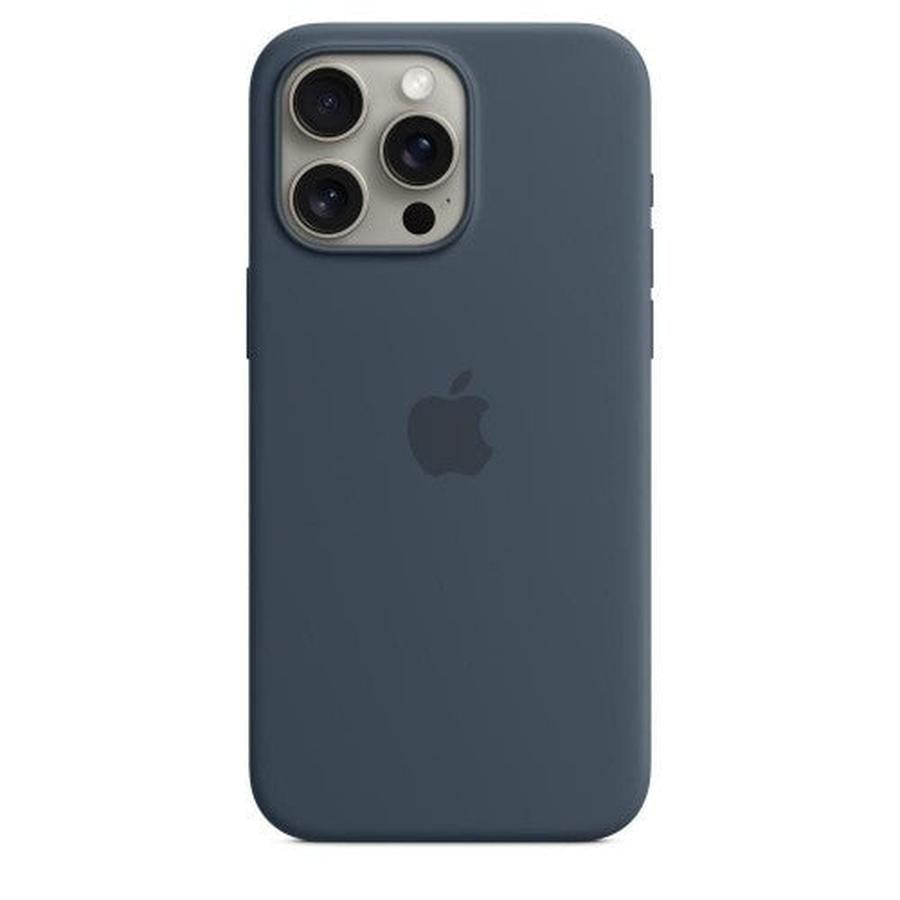 Apple iPhone 15 Pro Max Silicone Case with MagSafe - Storm Blue - GKN Direct