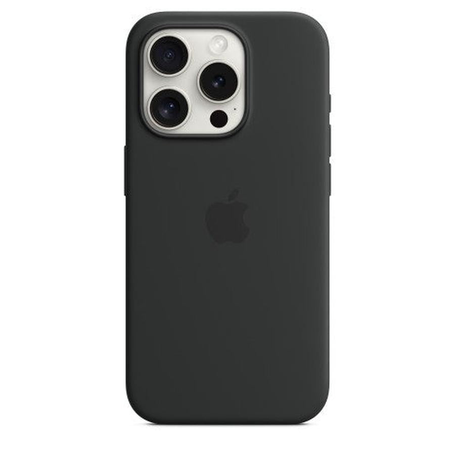 Apple iPhone 15 Pro Silicone Case with MagSafe - Black - GKN Direct