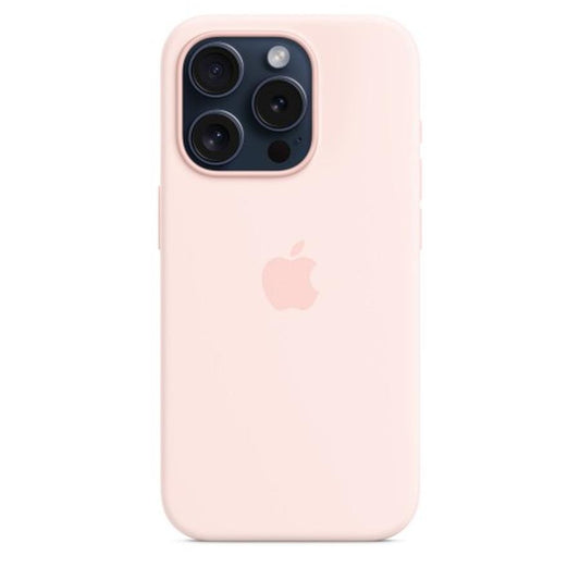 Apple iPhone 15 Pro Silicone Case with MagSafe - Light Pink - GKN Direct