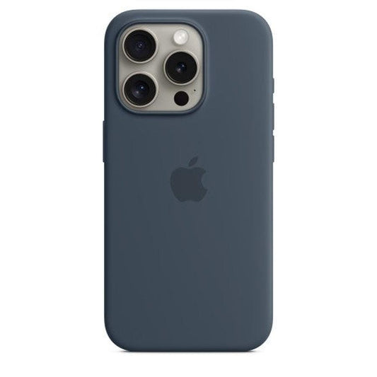 Apple iPhone 15 Pro Silicone Case with MagSafe - Storm Blue - GKN Direct