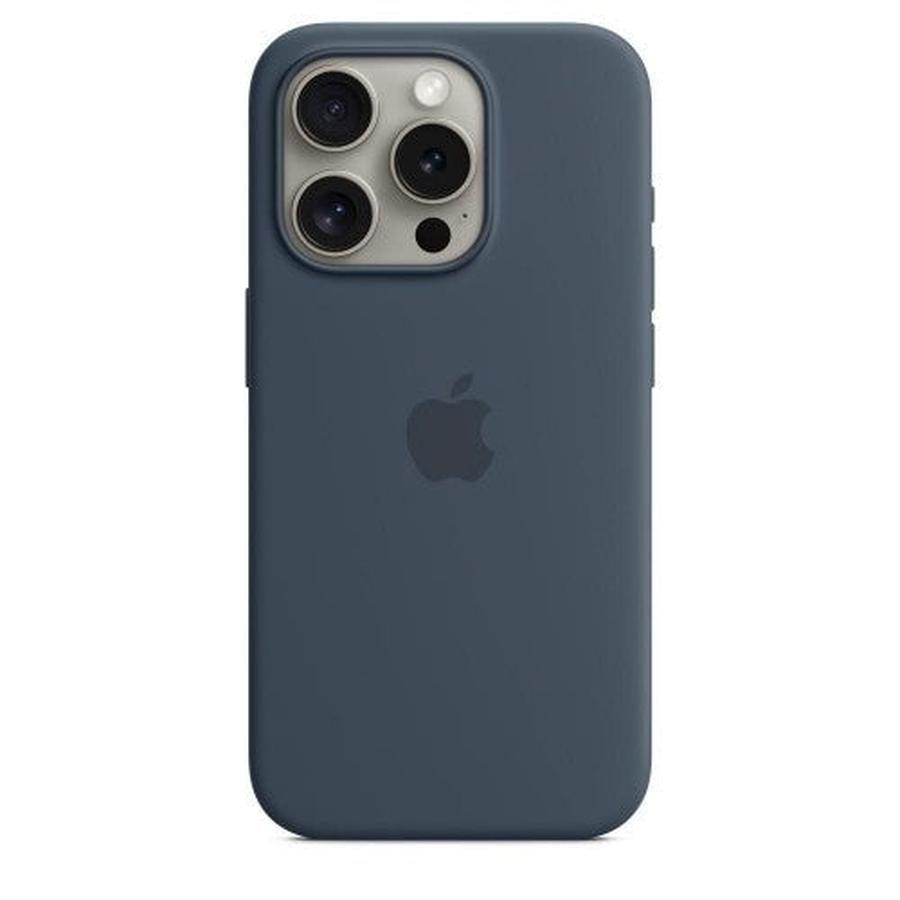 Apple iPhone 15 Pro Silicone Case with MagSafe - Storm Blue - GKN Direct