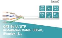 Thumbnail for Digitus Cat.5e U/UTP installation cable, 305 m Digitus