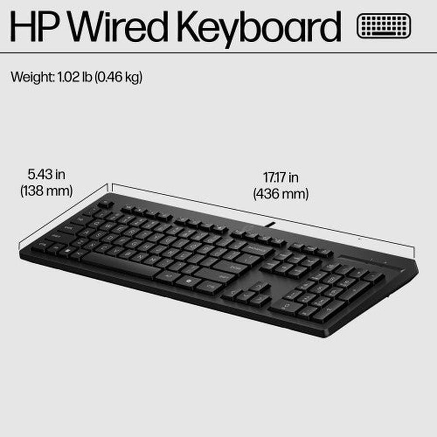HP 125 Wired Keyboard - GKN Direct