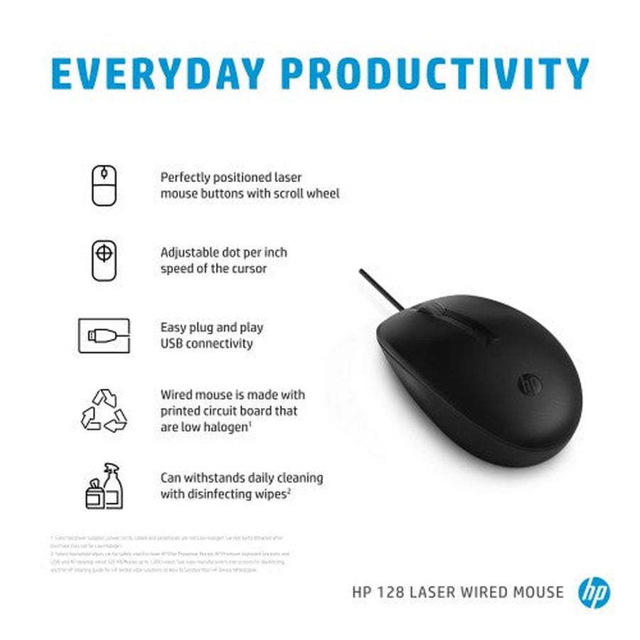 HP 128 Laser Wired Mouse - GKN Direct