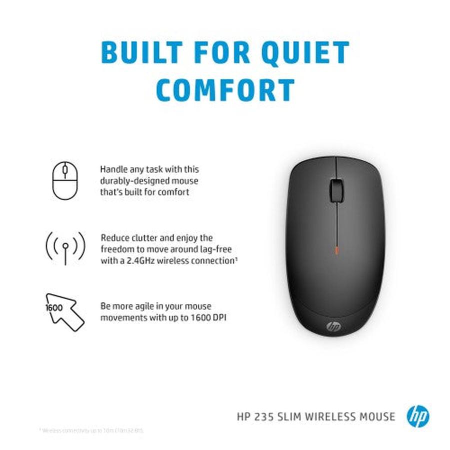 HP 235 Slim Wireless Mouse - GKN Direct