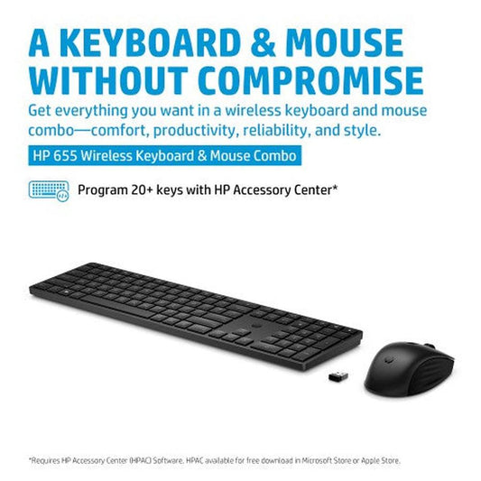 HP 655 Wireless Keyboard and Mouse Combo - GKN Direct