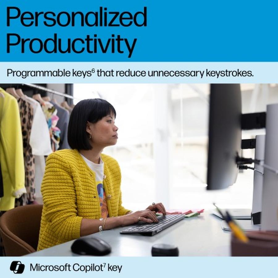 HP 725 Multi-Device Rechargeable Wireless Keyboard - GKN Direct