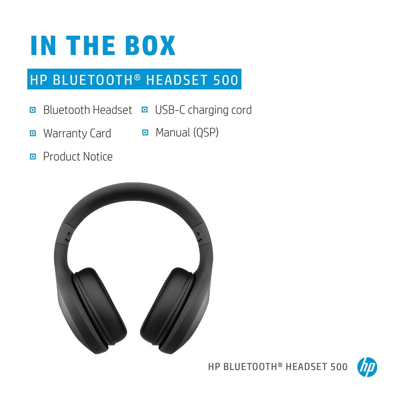 HP Bluetooth Headphones 500 HP