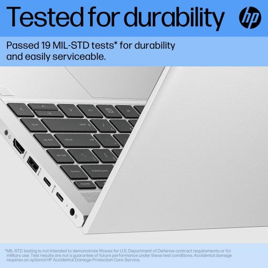 HP ProBook 440 G10 Intel® Core™ i7 i7-1355U Laptop 35.6 cm (14") Full HD 16 GB DDR4-SDRAM 512 GB SSD Wi-Fi 6E (802.11ax) Windows 11 Pro Silver - GKN Direct