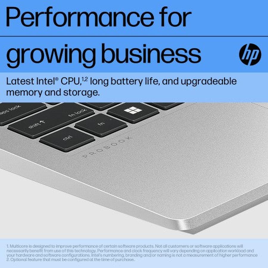 HP ProBook 440 G10 Intel® Core™ i7 i7-1355U Laptop 35.6 cm (14") Full HD 16 GB DDR4-SDRAM 512 GB SSD Wi-Fi 6E (802.11ax) Windows 11 Pro Silver - GKN Direct