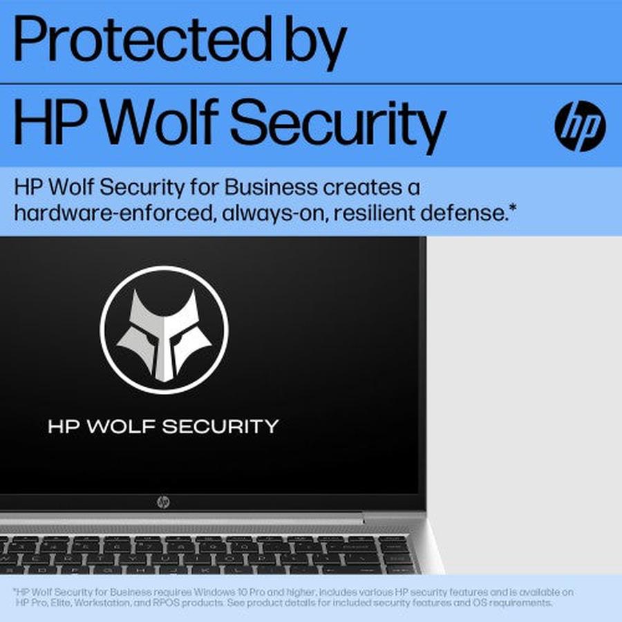 HP ProBook 440 G10 Intel® Core™ i7 i7-1355U Laptop 35.6 cm (14") Full HD 16 GB DDR4-SDRAM 512 GB SSD Wi-Fi 6E (802.11ax) Windows 11 Pro Silver - GKN Direct