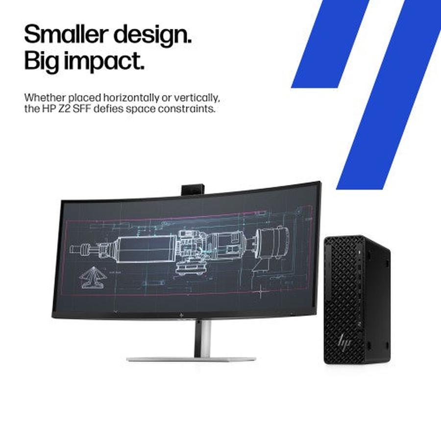 HP Z2 G1i Intel Core Ultra 7 265 32 GB DDR5-SDRAM 1 TB SSD NVIDIA RTX A1000 Windows 11 Pro SFF Workstation AI Workstation, AI PC Black - GKN Direct
