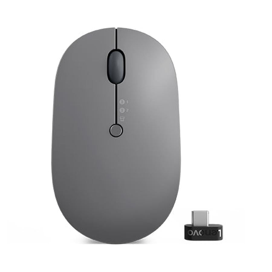Lenovo Go Multi-Device mouse Office Ambidextrous RF Wireless + Bluetooth Optical 2400 DPI - GKN Direct