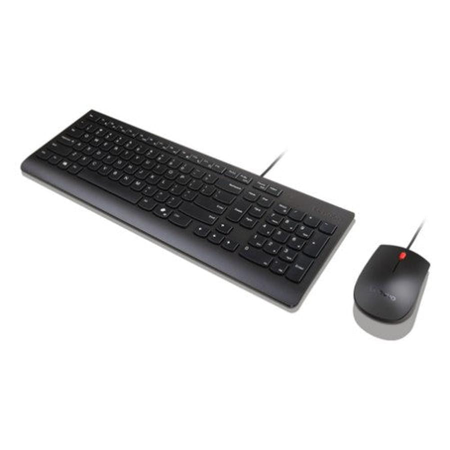Lenovo KB MICE_BO Essencial WR KBMS GB A1 keyboard Mouse included Universal USB UK English Black - GKN Direct