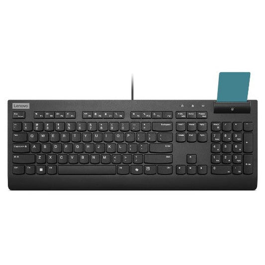 Lenovo Smartcard Wired II keyboard Home/Office USB UK English Black - GKN Direct