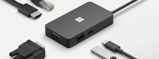 Microsoft USB-C Travel Hub - docking station - USB-C - VGA, HDMI - GigE Microsoft