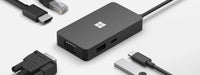 Thumbnail for Microsoft USB-C Travel Hub - docking station - USB-C - VGA, HDMI - GigE Microsoft