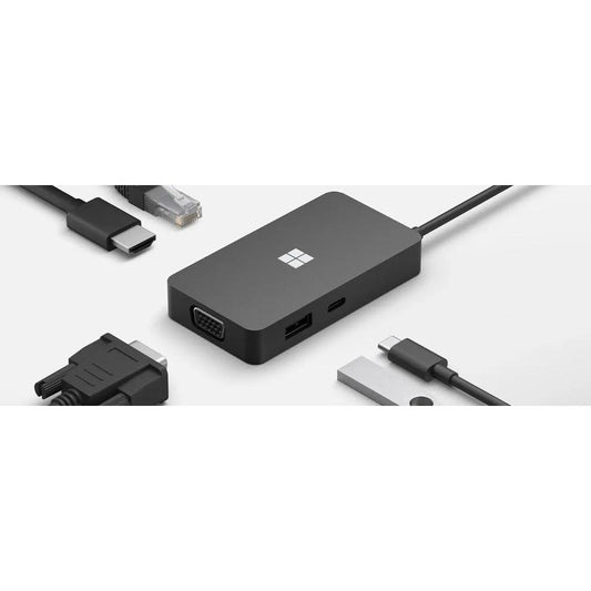 Microsoft USB-C Travel Hub - docking station - USB-C - VGA, HDMI - GigE - GKN Direct