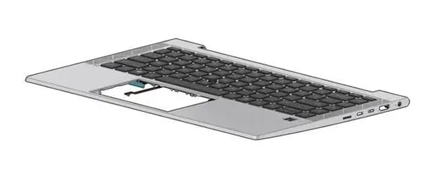 TOP COVER W/ KBD CP+PS BL FR HP