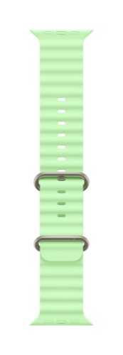 Apple Natural Titanium Finish Band Green Fluoroelastomer, Titanium